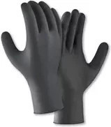 teXXor Einweghandschuhe aus Kunststoff in Schwarz (100 Stück) - Bild 1