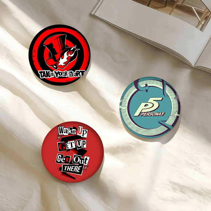 Anstecknadel Anime P-Personas Logo Spiele, Weißblech, Unisex - Bild 2