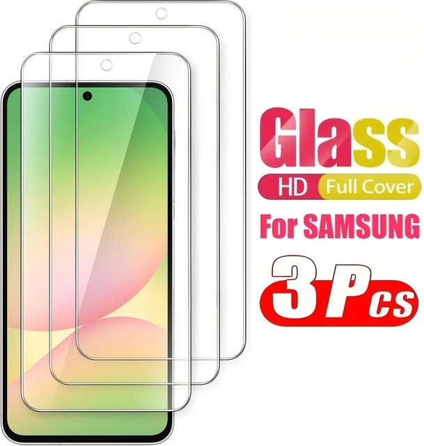 3er-Pack Ultra-klares gehärtetes Glas Displayschutz für Samsung Galaxy A15 A16 A25 A26 A35 A36 A42 A53 A55 A56 A73 - Bild 1