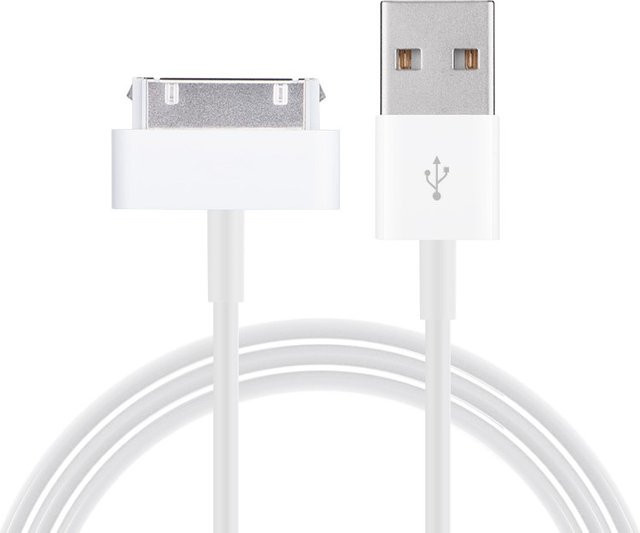GEUMXL 30-poliges USB-Ladekabel für iPhone, iPad und iPod in Weiß zur Daten- und Schnellladung - Bild 1