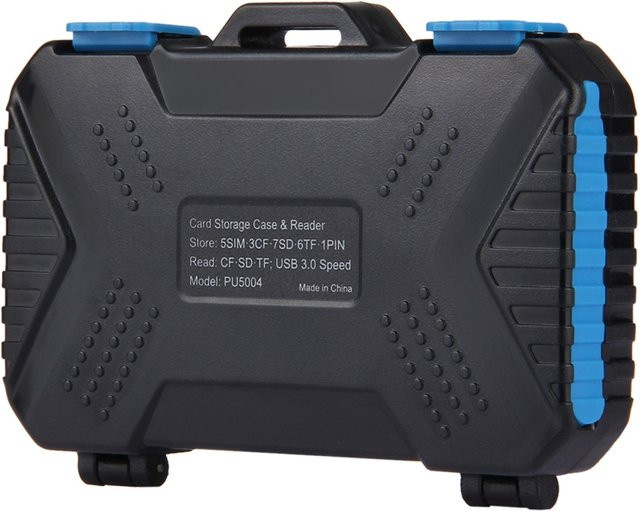 PULUZ 22-in-1 Speicherkartenetui mit USB-C Kartenleser für SIM-Karten, CF, SD und TF Karten - Bild 1