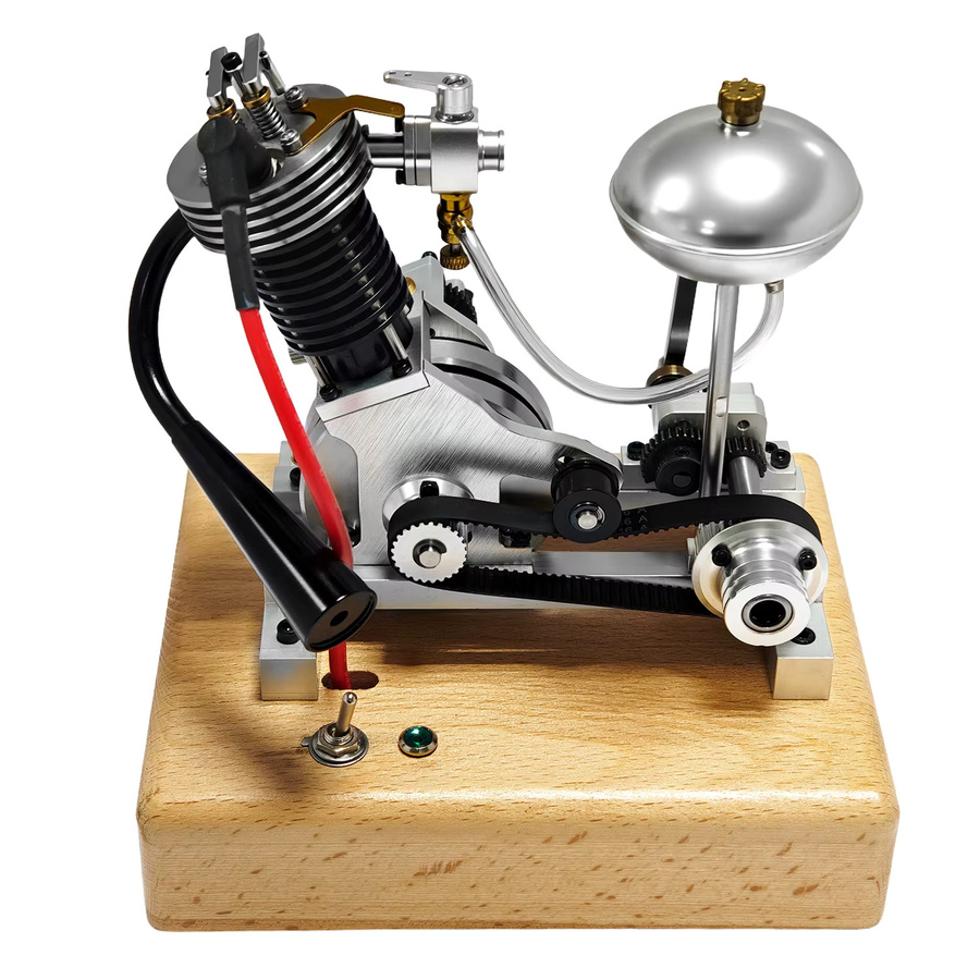 Goni V2 Doppelzylinder V1 Einzylinder-Motormodell, Metall, Grau - Bild 1