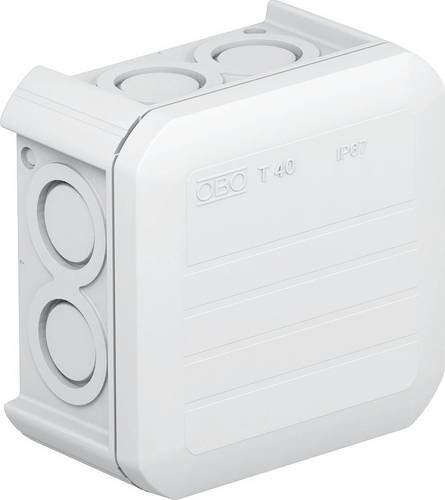 OBO Bettermann Abzweigdose in Weiß, B: 9,0 cm, H: 9,0 cm - Bild 1