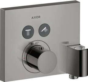 Hansgrohe ShowerSelect Square UP-THM Duschset mit Thermostat und zwei Griffen in gebürstetem Nickel - Bild 1