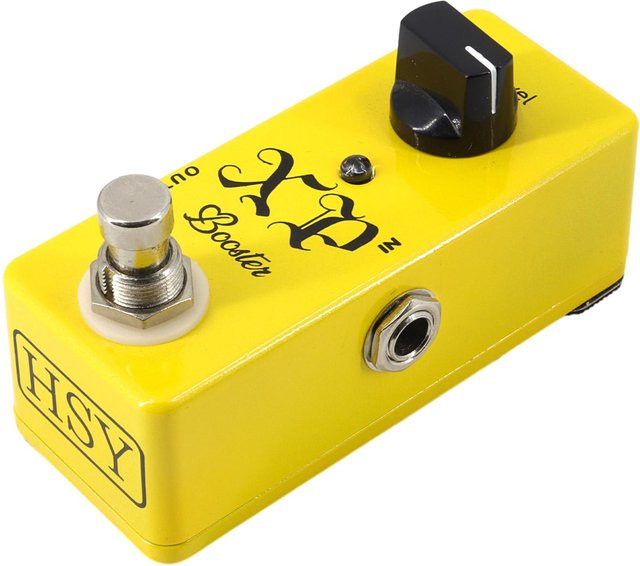 AROMA Guitar XP Booster Pedal Effektpedal für elektrische Gitarre in Gelb mit True Bypass und Zinklegierung-Gehäuse - Bild 1