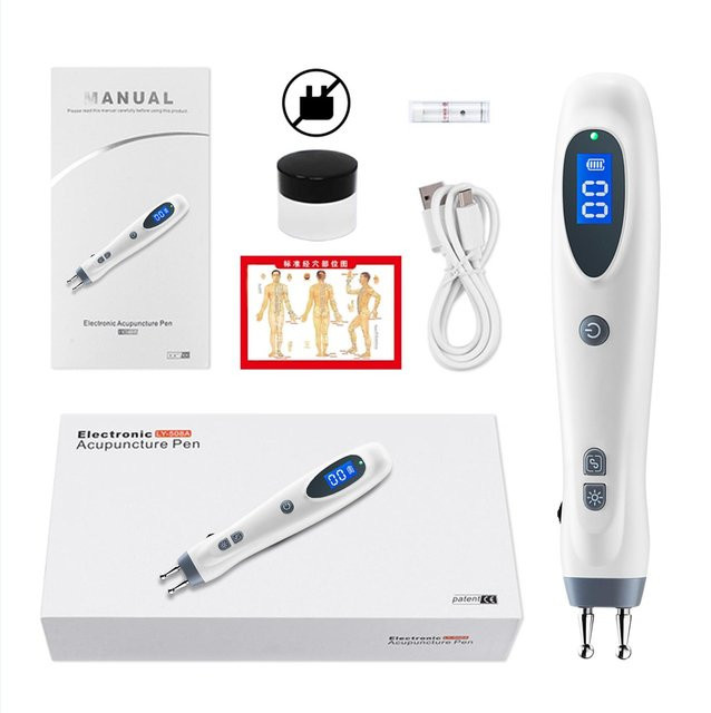 Leawell Elektronischer Akupunkturstift, Weiß, Unisex - Bild 1