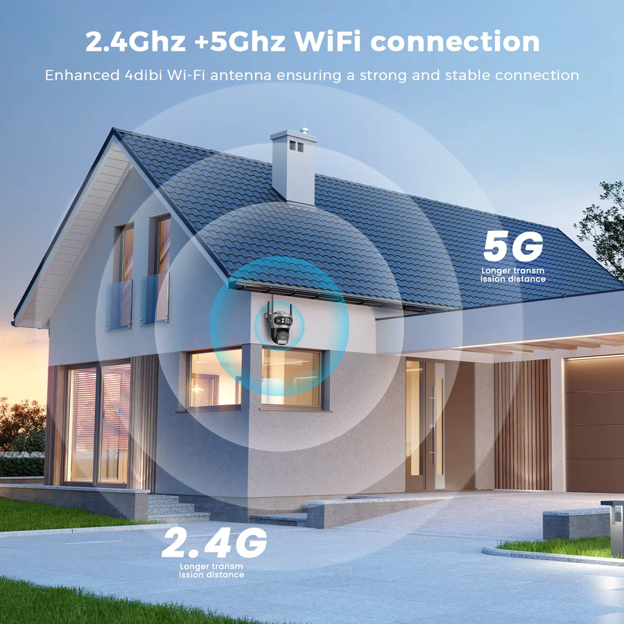 BESDER O-Kam Pro Outdoor Wifi Überwachungskamera mit 15MP, 10X Digital Zoom und PTZ Auto Tracking - Bild 6