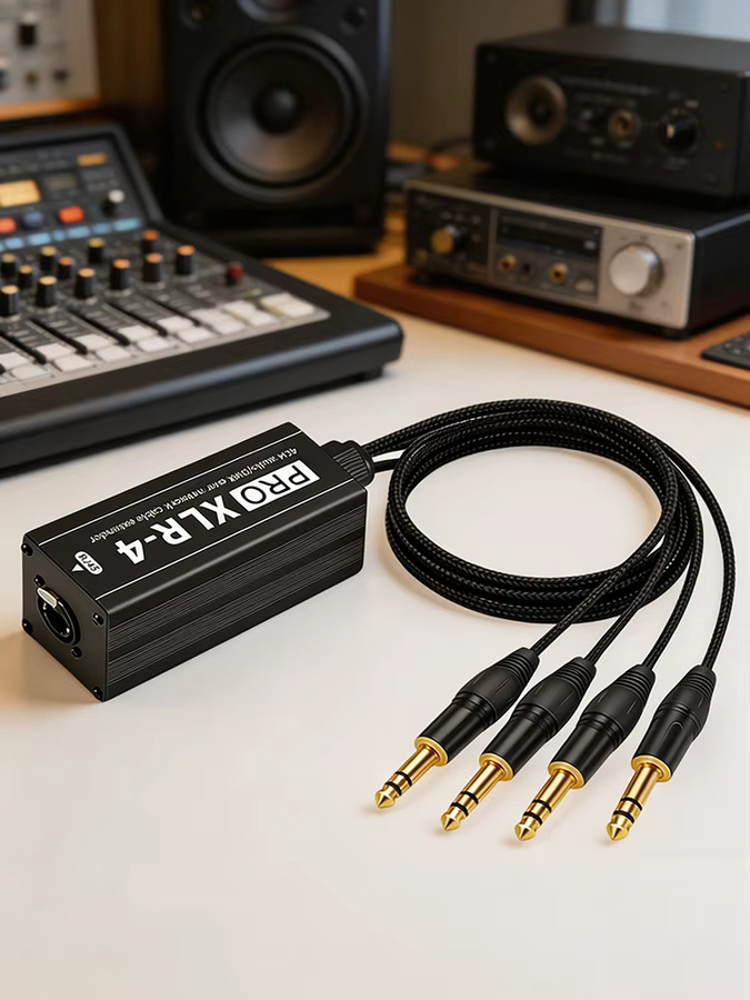 TITAK 4-Kanal XLR RJ45 Netzwerk-Extender PRO XLR-4 für professionelle Audio- und DMX512-Beleuchtung Übertragung in Schwarz - Bild 7