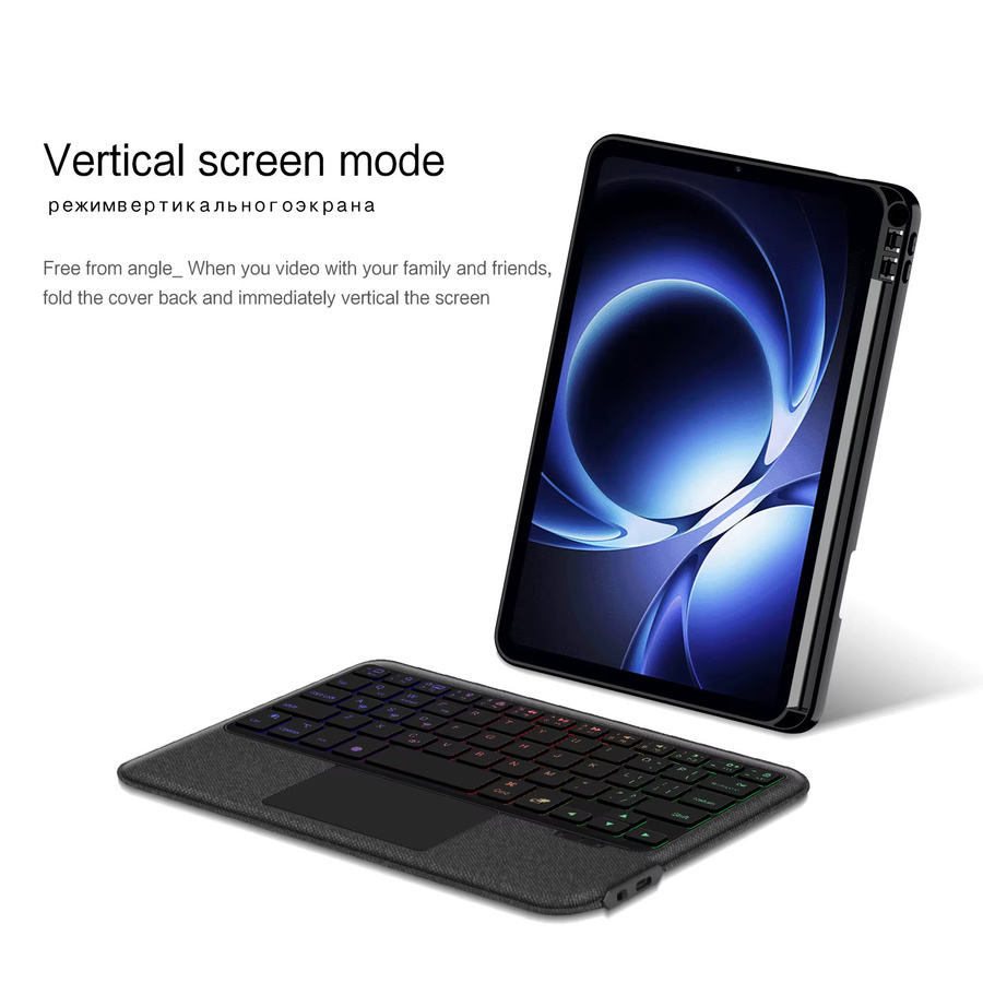 Xiaomi TouchPad-Tastatur und Schutzhülle für Xiaomi Pad Mini 8,8 Zoll in Schwarz - Bild 4