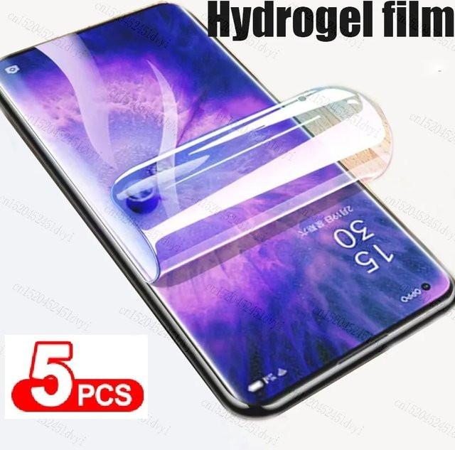 5 Stück Hydrogel Displayschutzfolie Matt HD Full Cover für OPPO X6 Pro, Find X5, X3 Lite und X2 Neo in Transparent - Bild 1