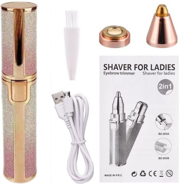 YJMP beauty health Elektrischer Augenbrauentrimmer, Gold, Damen - Bild 1