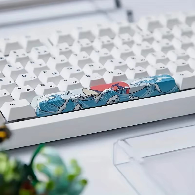 Coral Sea PBT-Tastenkappen im OEM-Profil mit ESC und 6,25U Leertaste, kompatibel mit Cherry MX Switches für mechanische Tastaturen, Multicolour - Bild 3