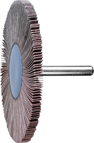PFERD Korund Fächerschleifer A240 für Feinschliff und Finish, Durchmesser: 80 mm, Breite: 5 mm, Schaft-Durchmesser: 6 mm, 10 Stück, Grau - Bild 1