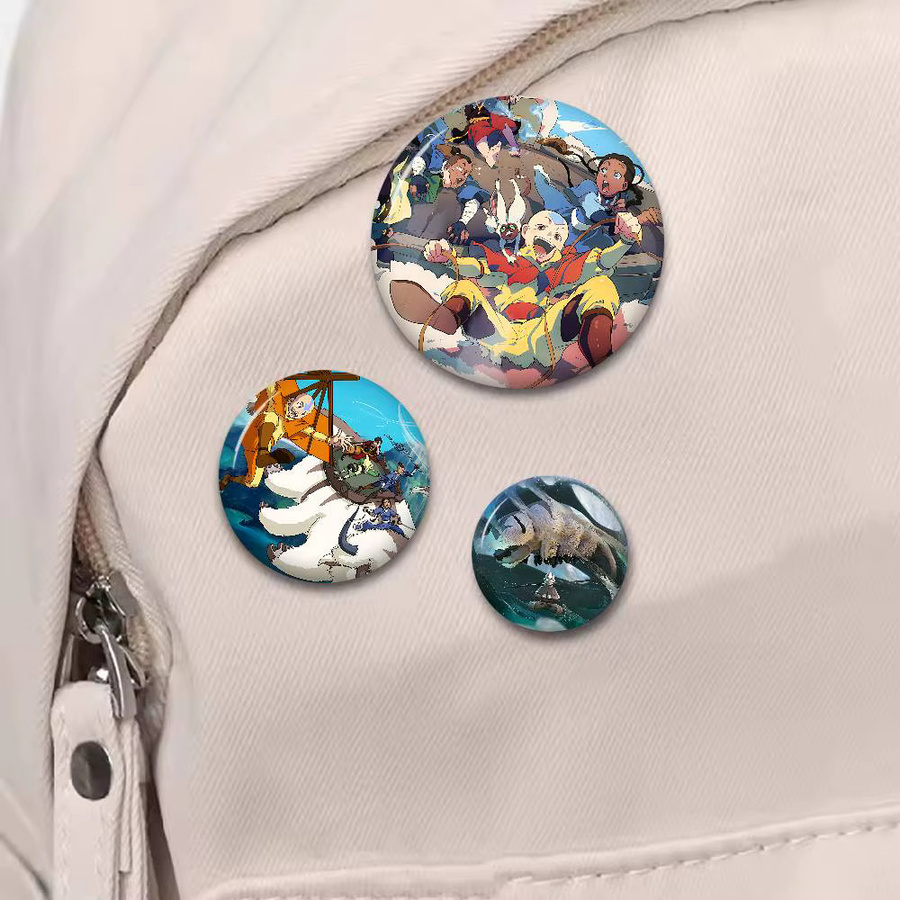 Potdemiel Button Pin A-Avatar The Last Airbender, Unisex - Bild 2