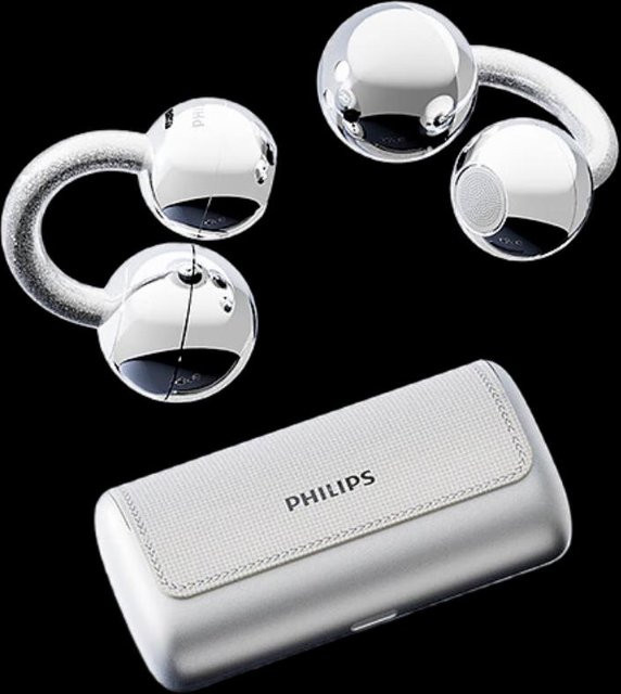 Philips TAQ5020 Kabellose Open-Ear Clip-On Bluetooth Kopfhörer in Silber - Bild 1