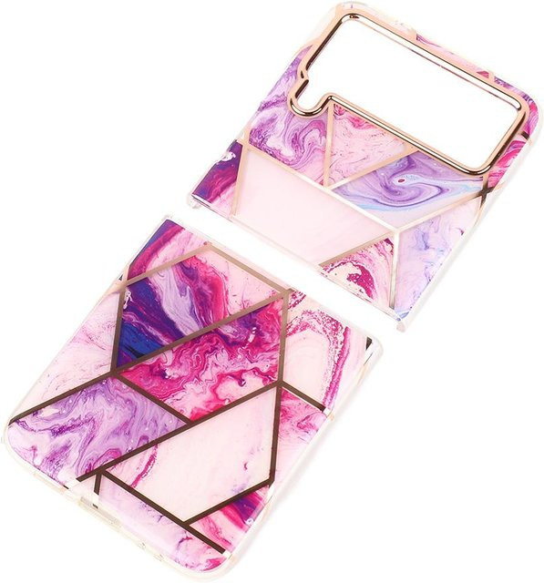 Samsung Handyhülle für Galaxy Z Flip 3 in Pink mit Galvanisierung, dünn und leicht - Bild 1