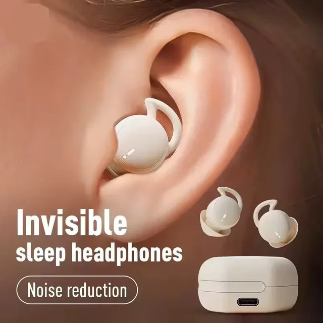 Arikasen Bluetooth-Ohrhörer in Black, kabellose In-Ear Schlaf-Ohrstöpsel mit Geräuschunterdrückung für kleine Ohrkanäle - Bild 1