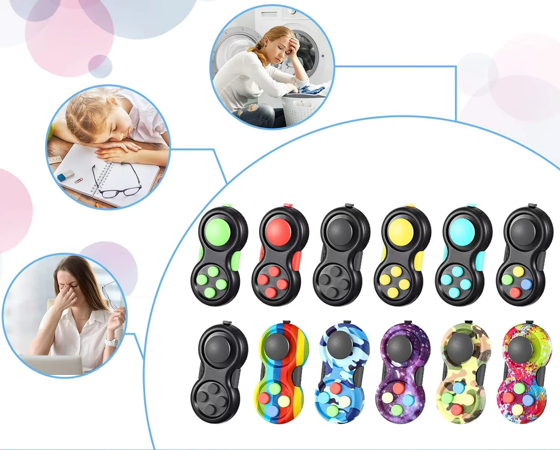 Retro Classic Fidget Pad Handheld Controller Fidget Toy in Multicolour - Bild 6