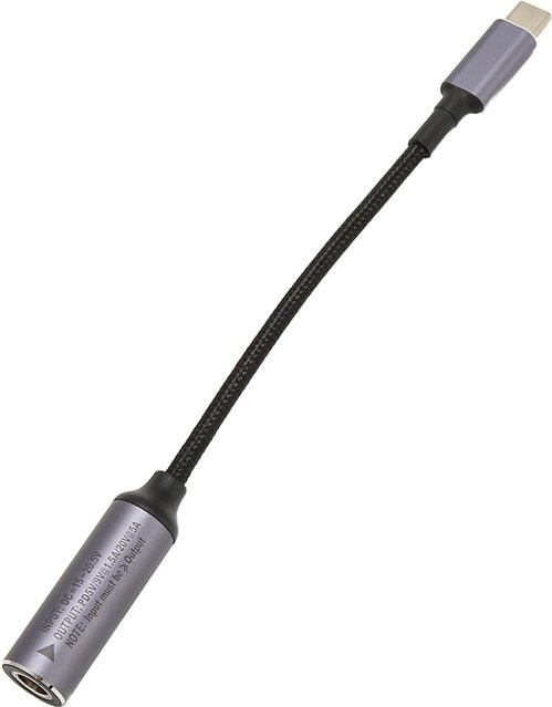 DIYelecs USB-C auf DC 6,5mm x 1,4mm Adapterkabel 100W in Schwarz - Bild 1