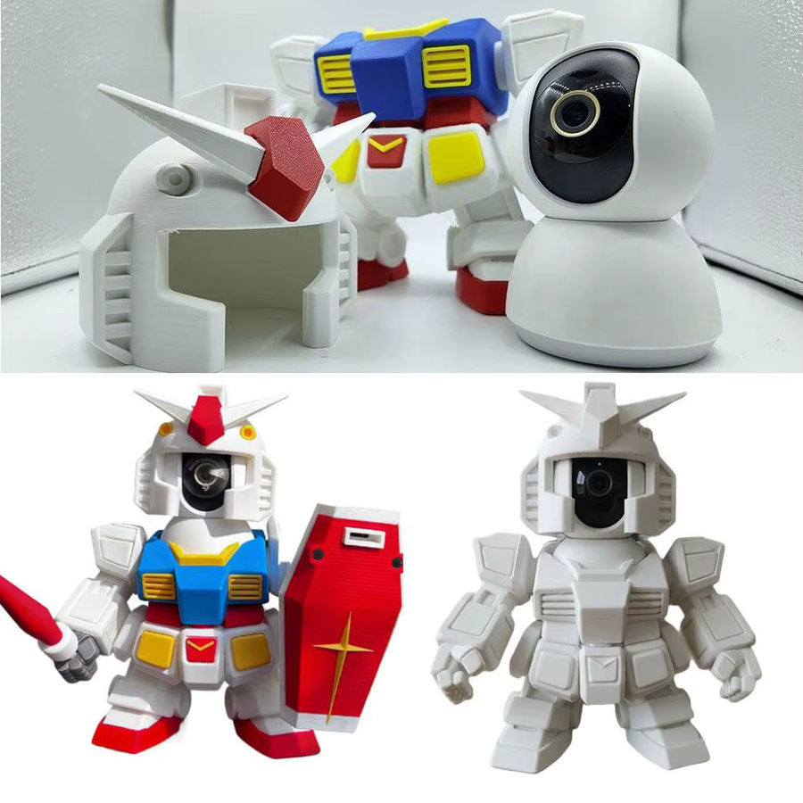 Gaoda Mecha Shell 3D-Druck Zubehör für Xiaomi Überwachungskamera C700 in Weiß - Bild 3