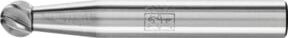 PFERD Hartmetall Hochleistungsfrässtift INOX Kugel KUD Farbe Silber, Kugel-Ø: 6 mm, Schaft-Ø: 6 mm, für Edelstahl - Bild 1