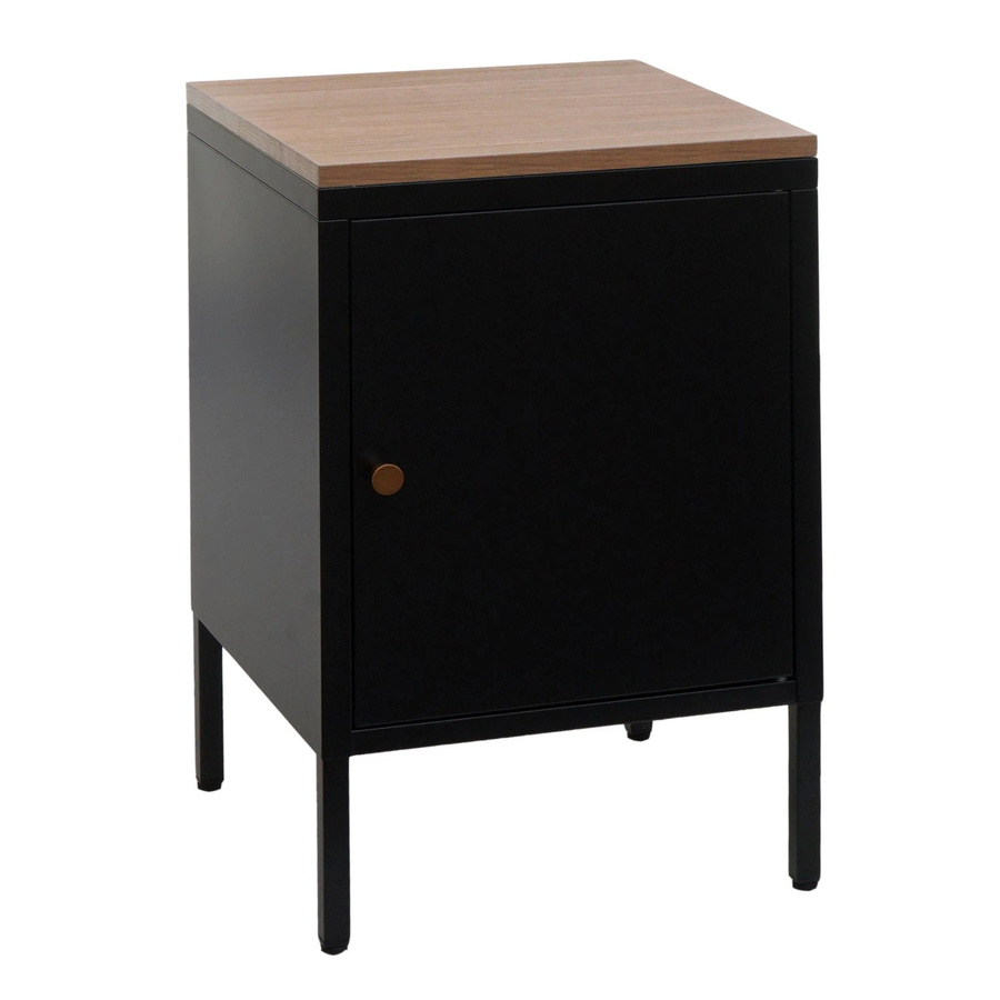 MCW Nachttisch L84 Kommode aus Metall in Schwarz matt, H: 63 cm, B: 40 cm, T: 40 cm - Bild 3