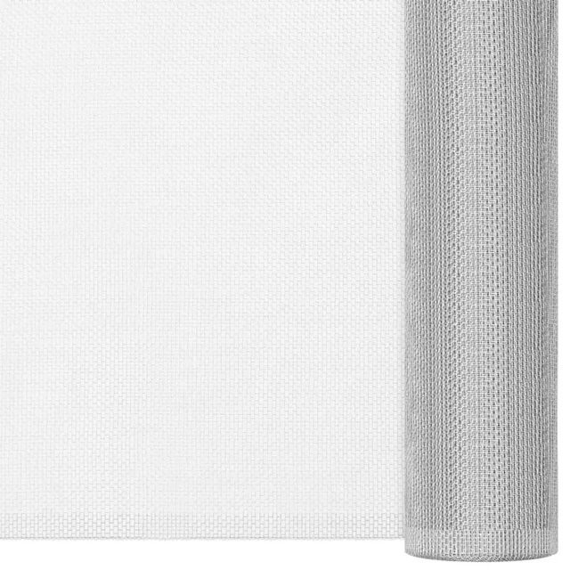 vidaXL Fliegengitter aus Aluminium in Silber, Breite: 112 cm, Höhe: 500 cm - Bild 1