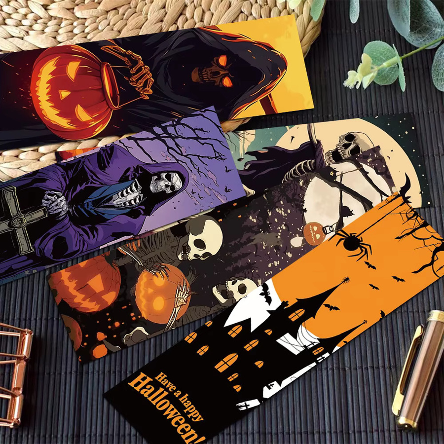 30 Stück Halloween Lesezeichen aus Papier in Multicolour für Schule und DIY - Bild 4