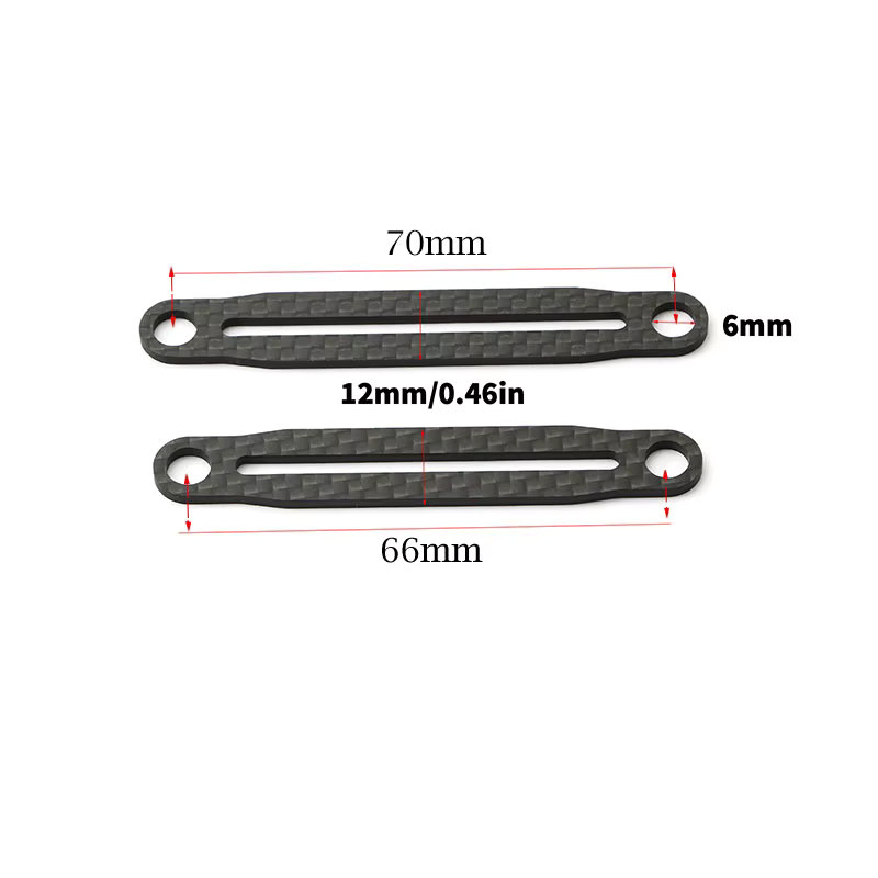 Tamiya Carbon Körper Halterung Vorne Hinten, Zubehör - Bild 2