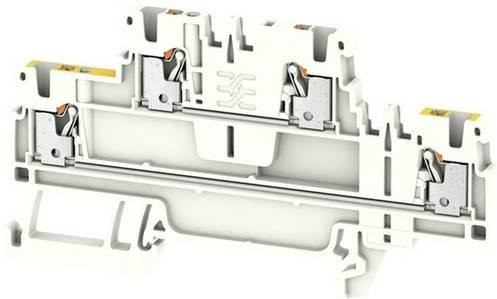Weidmüller Doppelstock Reihenklemme A2T 1.5 KNX WT-YL 1.5mm² in Weiß - Bild 1