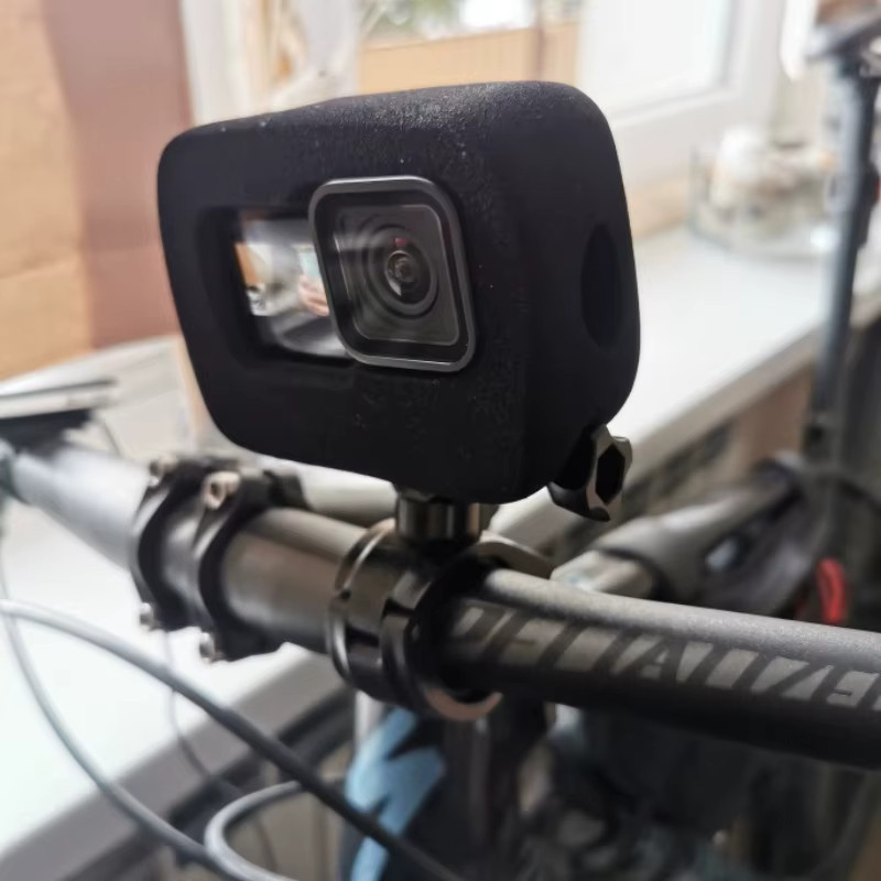 Motorrad-Lenkerhalterung in Schwarz für GoPro, Insta360 und DJI Osmo Action Kameras - Bild 5