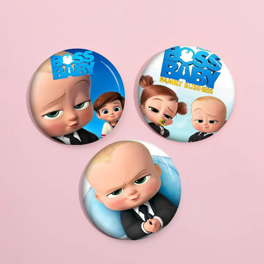 Brosche Anime-Spiele Boss Baby, Messing, Bunt - Bild 1