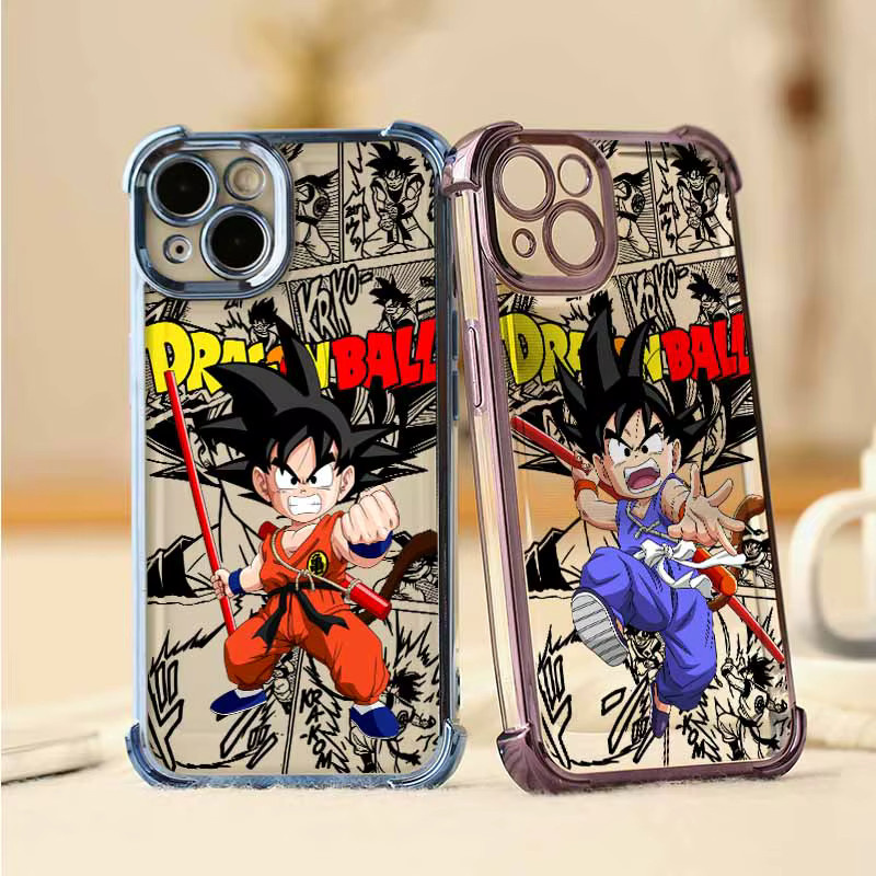 Niedrige Dragon Balls Handyhülle aus weichem Silikon für Xiaomi Redmi Note 15 14 13 12 11 10 9 in Multicolour, galvanisiert und sturzsicher - Bild 1