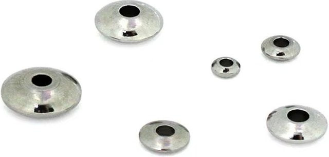 SUMOORL Abakus-Abstandsperlen Edelstahl, Runde Perlen, 3-8 mm - Bild 1
