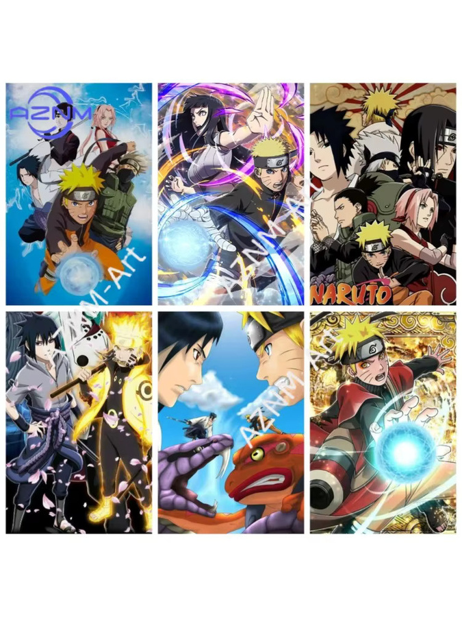 KAYOU Malen nach Zahlen Set Naruto Shippuden Leinwandgemälde Wandkunst Mehrfarbig - Bild 3