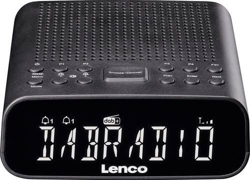 Lenco Radiowecker mit DAB+, UKW, Bluetooth, AUX und Weckfunktion in Schwarz - Bild 1