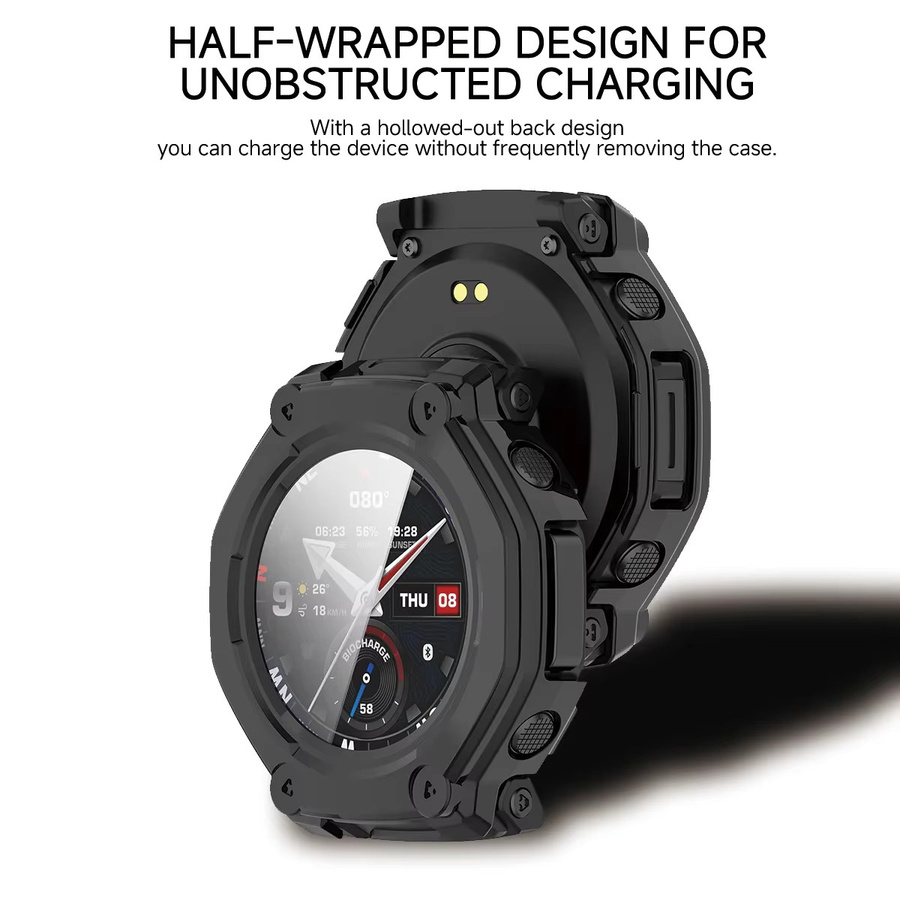 Amazfit Smartwatch-Abdeckung, Kunststoff, Schwarz, Amazfit T-Rex 3 Pro 48 mm - Bild 5