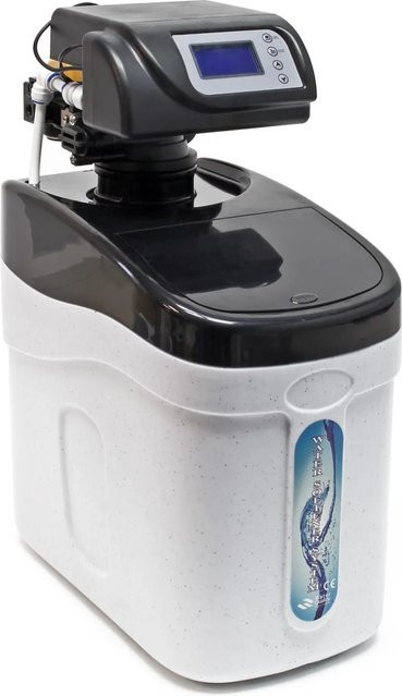 Wiltec Nw-Soft-C1 Wasserenthärtungsanlage mit 10kg Entkalker und Soletank in Weiß, Kapazität 500L/H - Bild 1