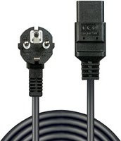 Lindy Kaltgerätekabel Schutzkontakt IEC C19 in Schwarz, Länge: 2 Meter - Bild 1