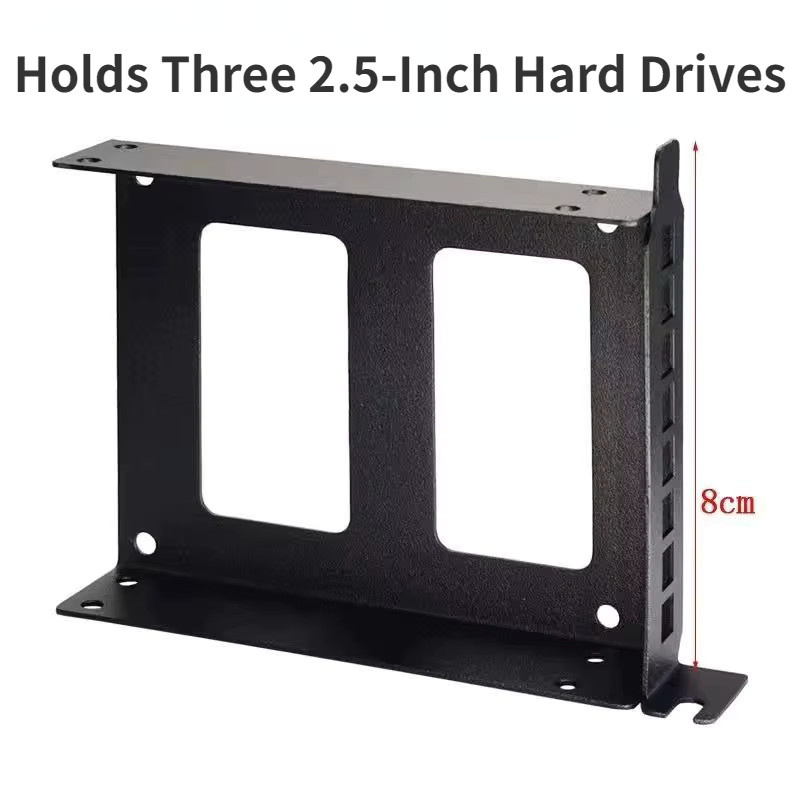 Wsellda PCI-Erweiterungskarte SSD-Halterung für Computer-Chassis, Schwarz - Bild 4