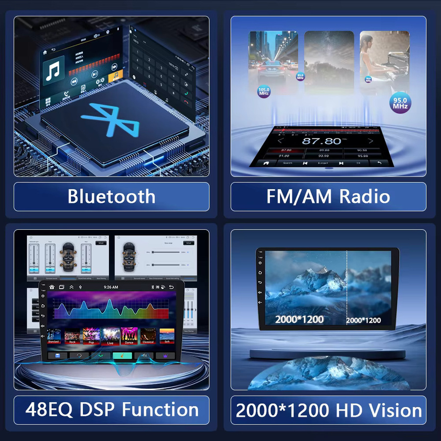 RSNAVI Android 16 Multimedia Autoradio mit Wireless CarPlay für Mercedes Benz W203 W209 C180 C200 C220 C230 (2005 - 2009), Schwarz - Bild 4
