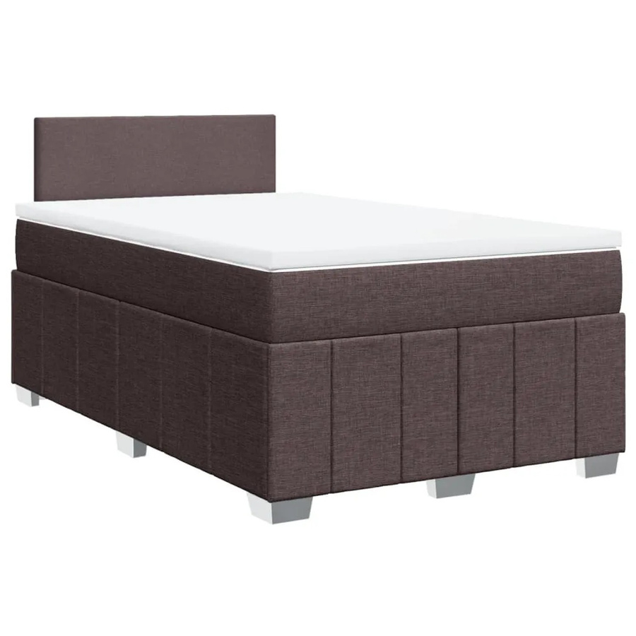 vidaXL Boxspringbett mit Matratze Dunkelbraun B/T: 120 x 200 cm - Bild 2
