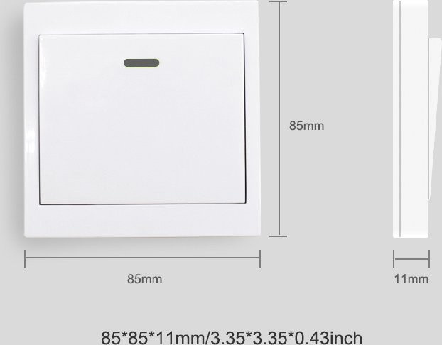 Scimagic-RC Universal Wireless Wand Panel Fernbedienung Zigbee und RF Sender für Tuya und EWelink in Weiß - Bild 1