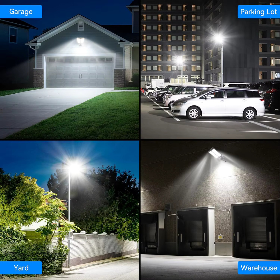 Adewalk Solar-Flutlicht mit Bewegungssensor, IP67 wasserdichte Außenleuchte für den Garten in Schwarz - Bild 5