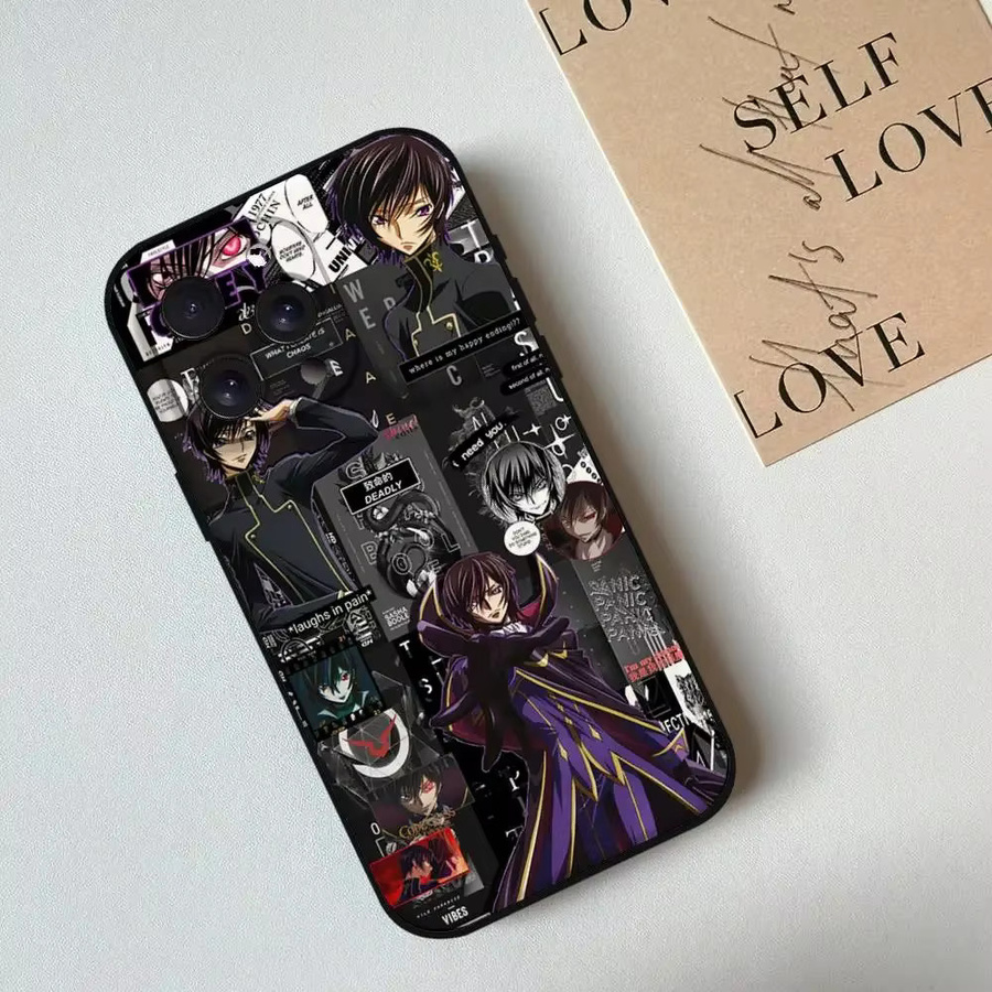 Japanische Anime Code Geass Handyhülle für Apple iPhone in Schwarz aus weichem Silikon - Bild 3