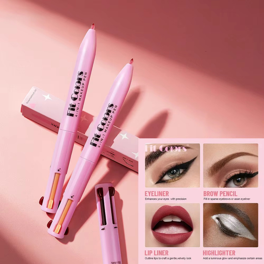4-in-1 Lip Liner Eyeliner Augenbrauen Textmarker, wasserfest - Bild 3
