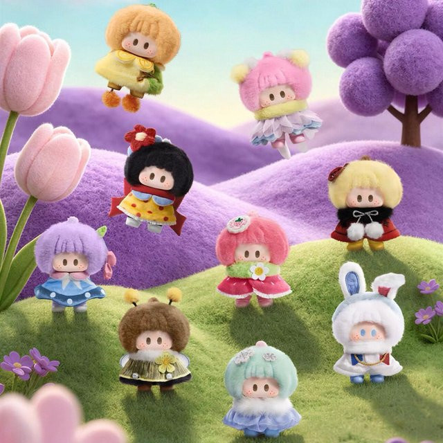 MINISO YOYO Meadow PomPom Serie, Blind Box, Anime Figur, Plüsch, Einzelfigur - Bild 1