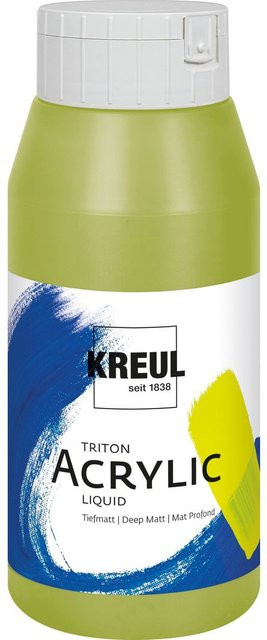 KREUL Triton Acrylfarbe Liquid in Olivgrün hell für Profis - Bild 1