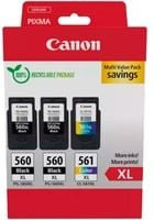 Canon Tintenpatronen Multipack PG-560XL und CL-561XL für PIXMA TS5350, TS5351, TS5352, TS5353, TS7450, Schwarz und Farbe (Cyan, Magenta, Gelb) - Bild 1