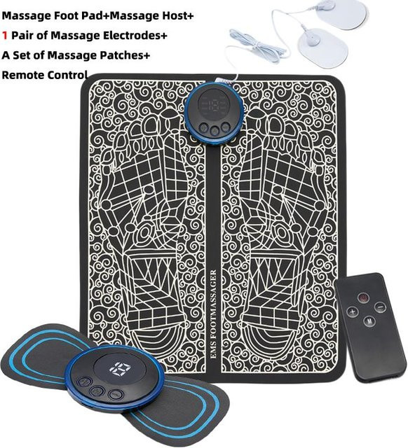 Binchi Health Technology Fußmassagegerät, EMS-Muskelstimulator, schwarz - Bild 1